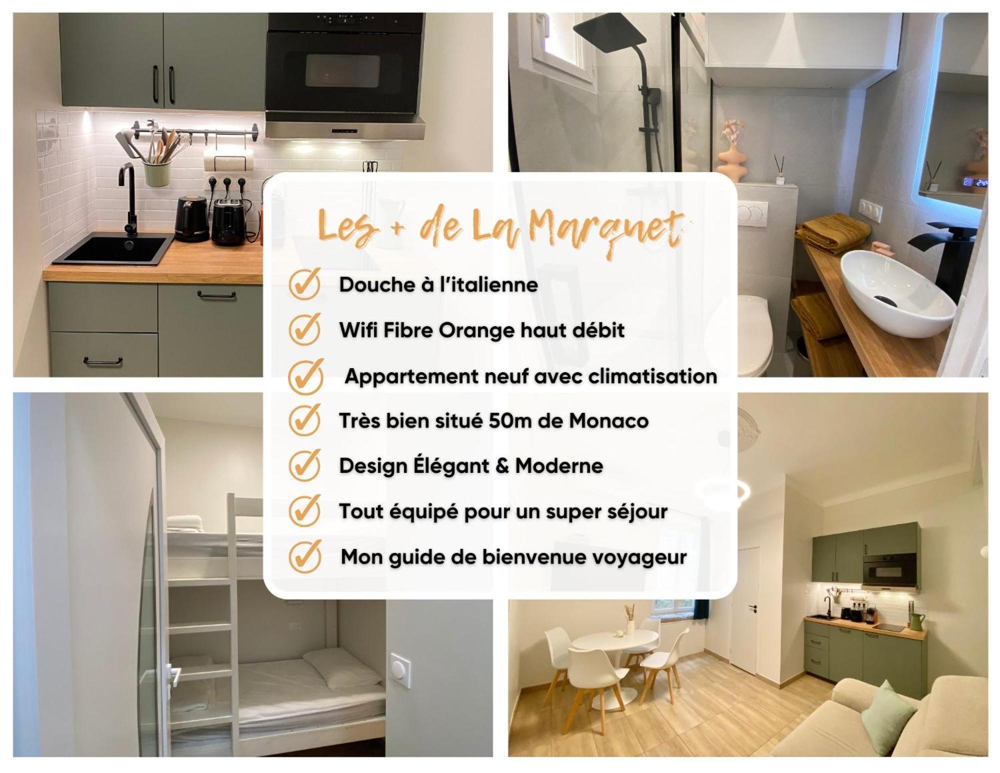 Appartements Neuf - Frontiere De Monaco - Clim - Wifi カップダイユ エクステリア 写真