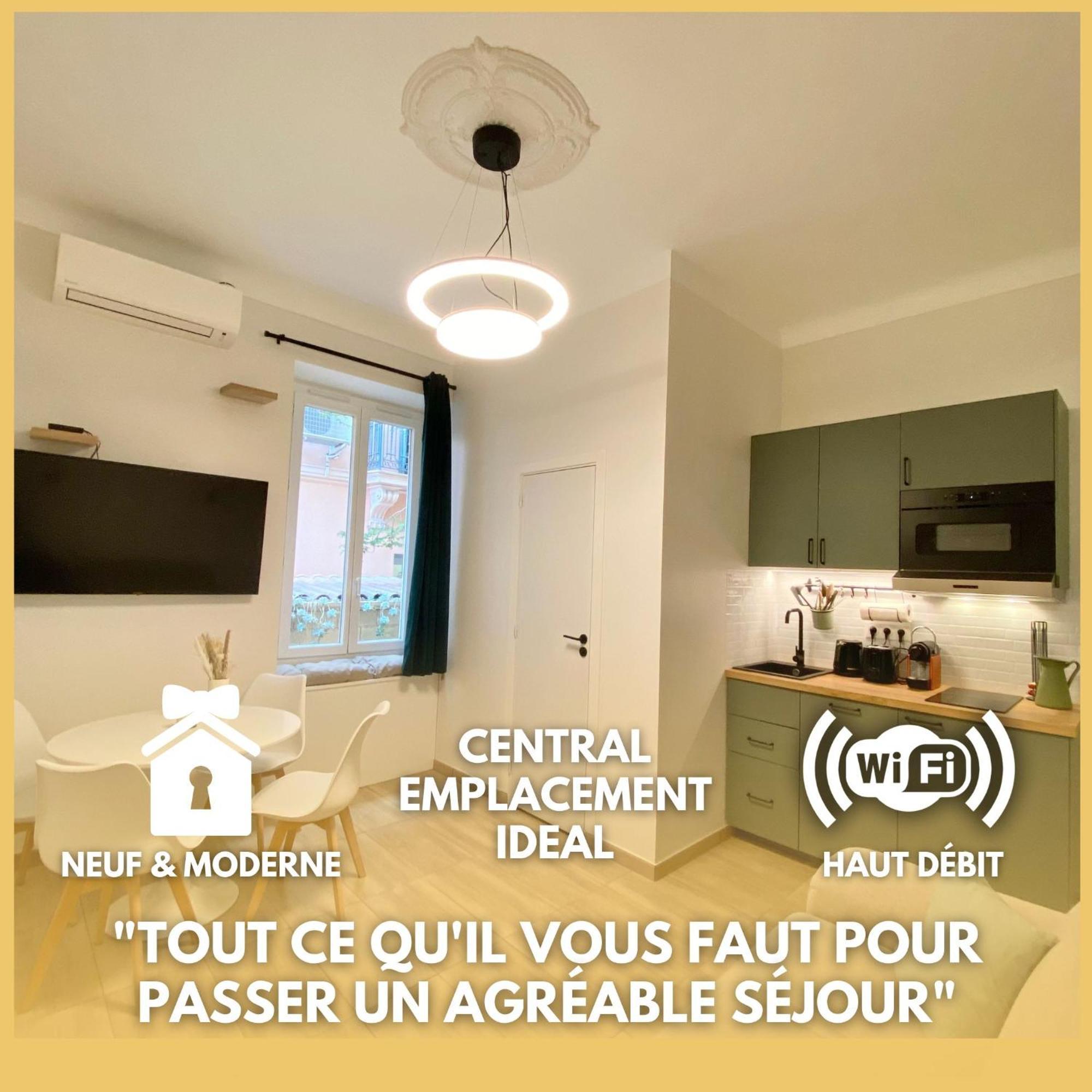 Appartements Neuf - Frontiere De Monaco - Clim - Wifi カップダイユ エクステリア 写真